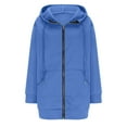 thumbnail image 5 of Maplenight Long Jackets for Women Casual Full Zip Long Sleeve Jacket Hoodies Relaxed Fit Fall Fashion Clothes with Pockets, 5 of 8