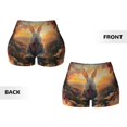 thumbnail image 3 of Sikiie Flower Meditating Rabbit Print Workout Shorts Women Scrunch Butt Gym Shorts Seamless High Waist Tummy Control Yoga Biker Athletic Shorts, 3 of 5