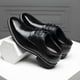 thumbnail image 3 of Nuevos Zapatos de cuero para hombre, Zapatos informales de alta calidad para hombre, vestido Formal cómodo hecho a mano, Zapatos planos Oxford con cordones para hombre, 3 of 5
