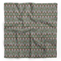 Bimba Green Paisley & Floral Printed Pure Silk Scarf Neck Wrap Summer Hair Bandanas For Women 40 x 40 Inches