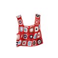 thumbnail image 1 of Txlixc Blusa de verano sin mangas para mujeres chaleco de punto hueco bordado a mano de ganchillo de colores Txlixc  moda, 1 of 5