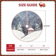 thumbnail image 3 of Daiia Watercolor Winter Landscape For Christmas Drawing Merry Christmas Tree Skirt , Xmas Large Lace-up Tree Skirt, Santa Snowflakes Rustic Home Decorations New Year Party Farmhouse Decor-30", 3 of 7