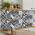 thumbnail image 3 of Mi Alma Peel & Stick Tiles - Black Vintage Vinyl Backsplash 12x12, 3 of 11