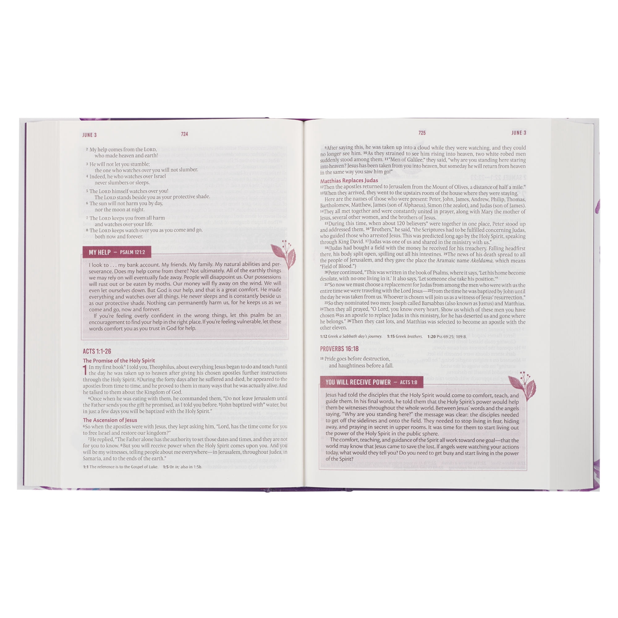 Devotional Bible NLT for Women (Hardcover, Purple), (Hardcover)