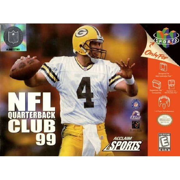 Restored NFL Quarterback Club 99 (Nintendo 64, 1998) (Refurbished)