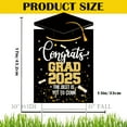 thumbnail image 5 of Class of 2025 Graduation Yard Sign - 2D Flat, Red & Golden "Congrats Grad" Lawn Decoration, Durable Plastic, Easy Install, Outdoor Graduation Party Celebration Accessory, 5 of 9