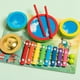 thumbnail image 3 of Glockenspiel Xylophone Kids Music Toy Motor Skill Aprendizaje educativo temprano Hand Knock Piano and Cymbal Toy para niños en edad preescolar Boy, 3 of 8
