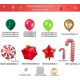 thumbnail image 3 of Kit de arco de guirnalda de globos navideños con globo navideño rojo, dorado, verde oscuro, globo verde fresco y globos de caramelo, globos en caja de regalo, estrella roja, 3 of 5