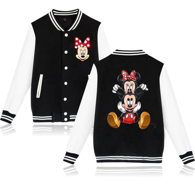 Sudadera con capucha de los 90 para hombre y mujer, chaqueta de béisbol de Disney, Mickey, Minnie Mouse, ropa con capucha, chaquetas para niño y niña, sudadera, Top para bebé