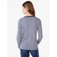 thumbnail image 5 of Free Assembly Women's Crewneck T-Shirt with Long Sleeves, Sizes XS-XXXL, 5 of 7