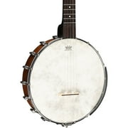 Angle View: Gold Tone Cripple Creek Left-Handed Banjo Clawhammer Package Vintage Brown
