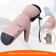 thumbnail image 5 of Ski Gloves Snow Gloves for Men&Women,Waterproof Snowboard Gloves, Insulated Touchscreen Snowmobile Gloves(black), 5 of 8