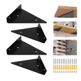 thumbnail image 2 of 4pz  Soportes para Repisas Flotantes Belug, negras, 2 of 5
