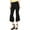 Black - deepblack, variant on I.N.C Womens Ruffle-Hem Casual Cropped Pants, Black, 2
