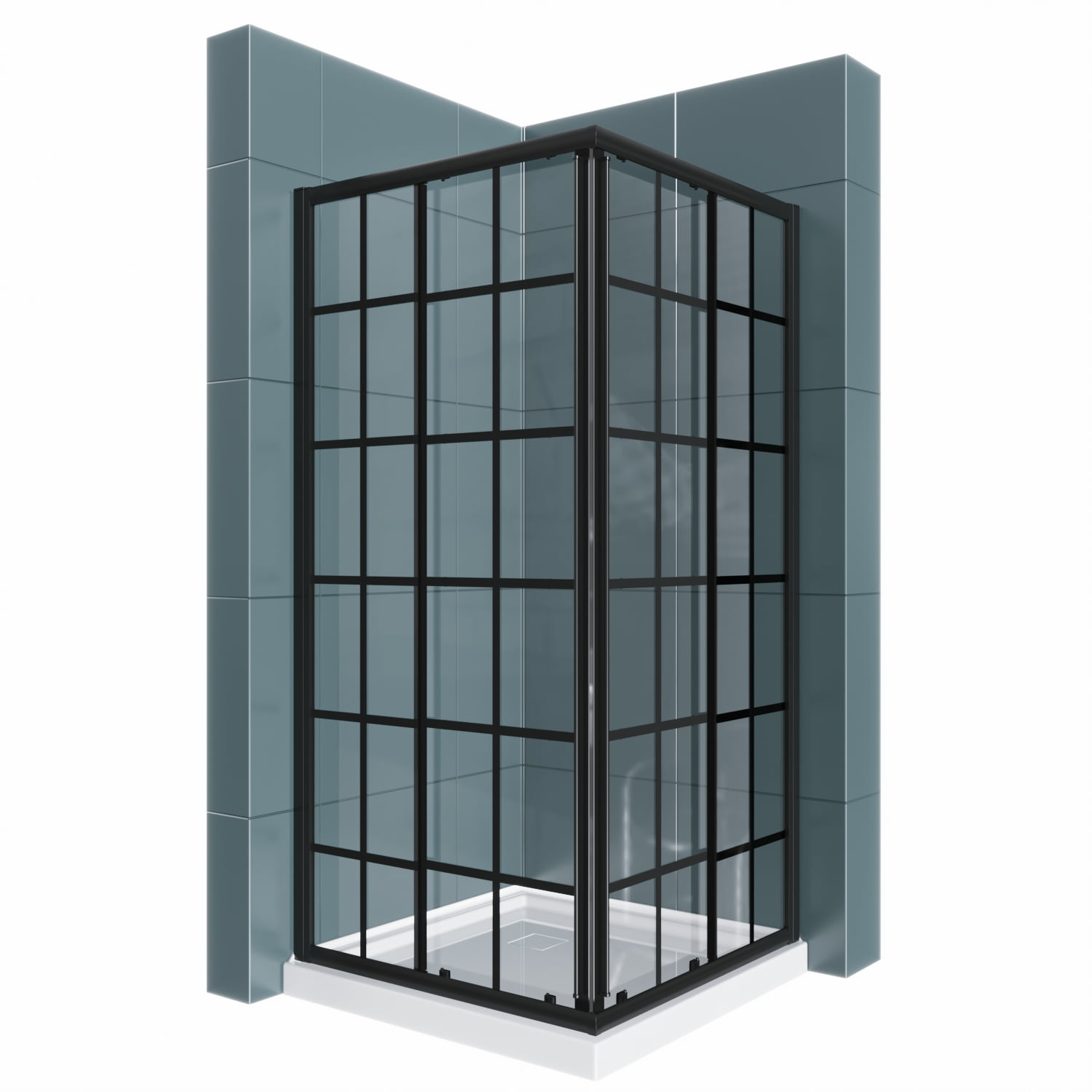 Nexel® Glass Froster, 2 Sliding Doors, 12.2 Cu. Ft., Black