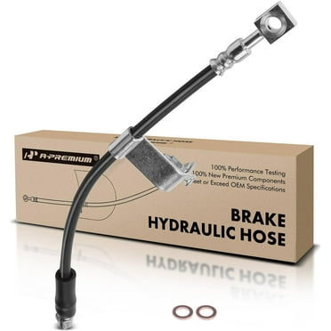 A-Premium Front Passenger Brake Hydraulic Hose Compatible with Select Chevy, Saturn and Pontiac Models - Malibu 2004-2012, Aura 2007-2009, G6 2005-2010 - Replace# 15806768
