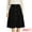 Black, variant on DARING DIVA Women's A-Line Button Front Formal Knee Length Skirt M Black