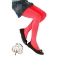 thumbnail image 5 of Sierra Socks Girls' Flat Knit Combed Cotton Tight G12498 (Red, XL (13-14 yrs)), 5 of 5