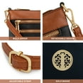 thumbnail image 5 of Montana West Crossbody Bags for Women Multi Pocket Cross Body Bag Purses with Adjustable Strap, Splicing Contrast Black, 5 of 7