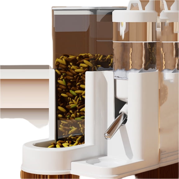 Hamster Automatic Water Feeder Food Dispenser, Dual Chamber Pet Supplies With Leak-Proof Design, Suitable For Small Animals Like Hamsters Gerbils Mice, Ideal For Home Cage Pet