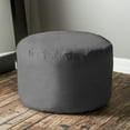 thumbnail image 5 of Jaxx Pouf Rond de 3 Pieds avec Housse Amovible, Charbon (Ensemble de 1), 5 of 5