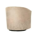thumbnail image 2 of Comfort Pointe Elizabeth Beige Sand Microfiber Swivel Accent Chair, 2 of 3