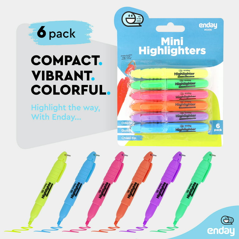 Highlighters Markers Assorted Colors Highlighter Marker Pens - Big Pack of 13 Color - Chisel Tip Fluorescent Yellow Blue Green Pink Orange and Pastel