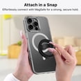 thumbnail image 5 of MyBat Pro Magnetic Silicone Ring Grip Phone Holder, Compatible with MagSafe for iPhone 16/15/14/13/12 Series - Black, 5 of 6