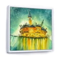 thumbnail image 3 of Designart 'Portrait of Idyllic Island of Venice At Night' Modern Framed Canvas Wall Art Print, 3 of 5