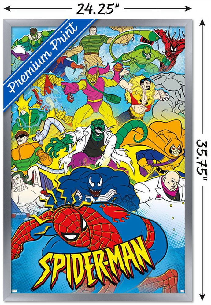 Marvel Comics - Spider-Man - 90s Animated Wall Poster, 22.375