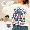 thumbnail image 6 of For A Moment I Knew Cosmic Love SweatShirt,Cosmic Love SweatShirt,Unisex Concert SweatShirt,Gift for Friend,Crying at the Gym SweatShirt, 6 of 7