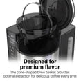 thumbnail image 3 of Hamilton Beach Premium 12-Cup Programmable Drip Coffee Maker Machine with Glass Coffee Pot, Black, 3 of 9