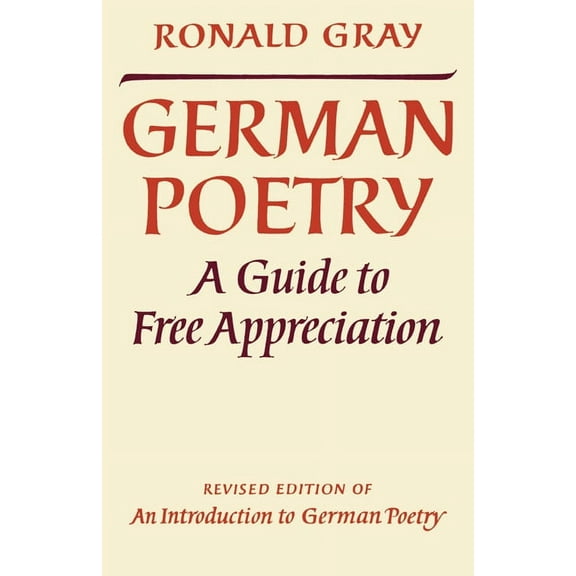 German Poetry, (Paperback)