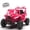 Pink, variant on Xuanlur 12V Dinosaur Ride on UTV, Kids Electric Car w/Parent Control, 70W Motors, 3-Horn Dinosaur Design, Rear Light & Flag, Front Bumper, 3 Speed, LED, Bluetooth, Ride on Toys for Boys Girls, Green