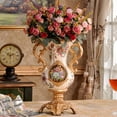 thumbnail image 4 of Flowers - 21 Heads Of Roses with 7 Forks for Wedding and Home Photography Dining Table and Coffee Table Photography Props 2pc, 4 of 7