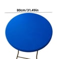 thumbnail image 3 of Round Elastic Fitted Tablecloth for 30 Inch Table - 2.5ft Stretch Spandex Table Top Cover, Windproof & Washable for Kitchen, Dining, Picnic, Patio, and Party Use, 3 of 7