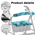 thumbnail image 5 of COEQINE Marble Print Medical Products Rollator Walker Seat & Back Cover 2 Piece Rollator Seat Cover with Back Adjustable Accessories for Walkers Gifts for Seniors, 5 of 7