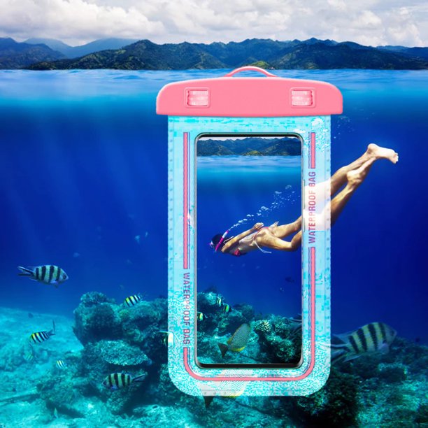 Funda para teléfono con accesorios de natación, funda para teléfono con cordón desmontable, bolsa impermeable para iPhone 12/11/SE/XS/XR 8/7/6Plus, S21/20/10/10+