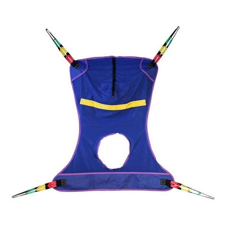 Mesh Full Body Sling with Commode Opening Tested for Comfort & Security in Homecare & Long Term Care by Top Shelf (XL 60" Lenght 44" Width)