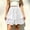 *White, variant on Binmer Women's Elastic High Waist Tiered Ruffle Flowy A Line Mini Skirt,Casual Summer Swing Skirt Black,Women's Plus L