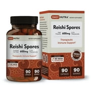 Reishi Spores 600mg by DailyNutra - Therapeutic Immune Booster with 2.2% Triterpenoids | Reishi Mushroom Spore Extract with Cracked Cell Walls for Increased Absorption (90 Capsules)