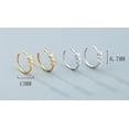 thumbnail image 6 of APIPEE Titanium Micro Cubic Zirconia Hinged Nose Hoop Ring Jewelry Unisex, 6 of 7