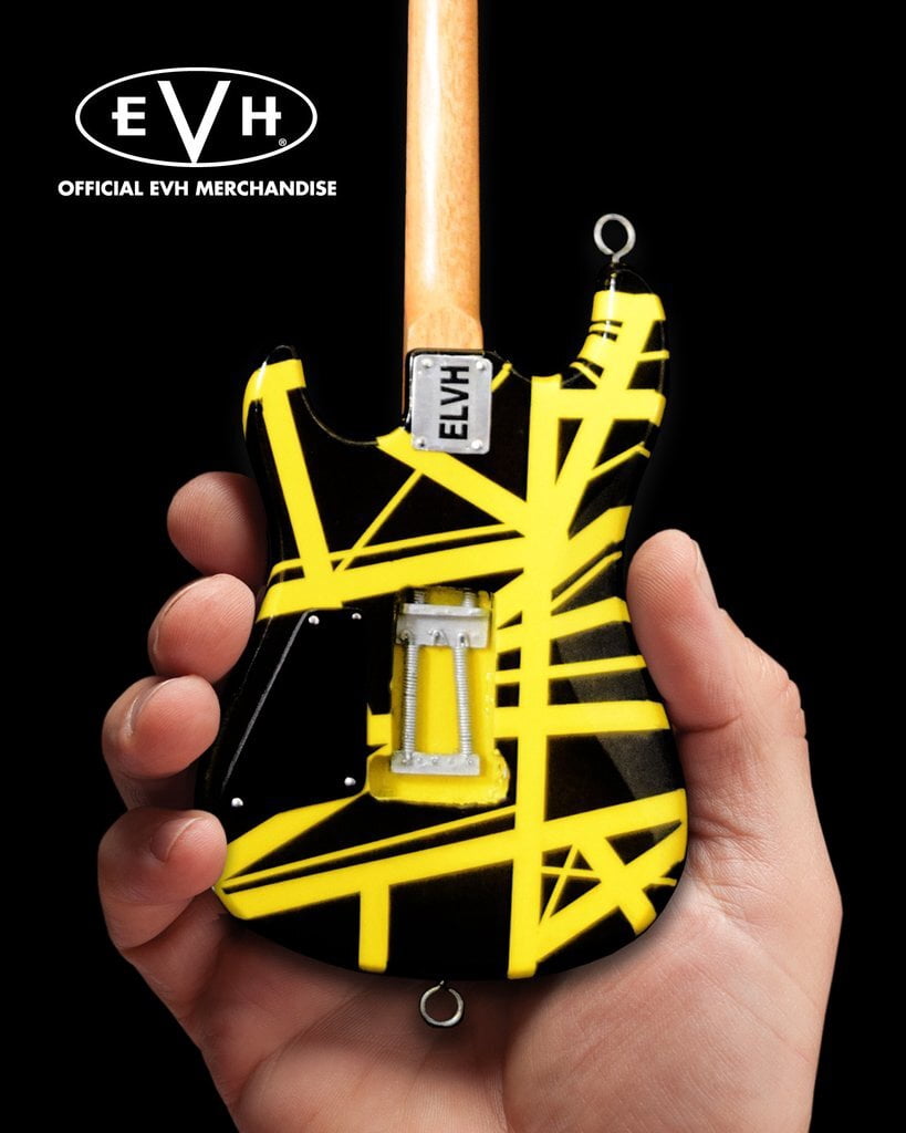 EVH - Eddie Van Halen - Bumblebee Black & Yellow Mini Guitar Replica Collectible