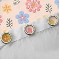 thumbnail image 4 of jejeloiu Kawaii Flower Daisy Black Out Curtains,Natural Botanical Theme Curtains Pack of 2 (42x63 Each),Pink Blue Orange Bedroom Curtains For Children,Microfiber Bedroom Decor, 4 of 6
