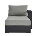 thumbnail image 5 of Modular Lounge Chair Chaise, Grey Gray, Aluminum Metal, Outdoor Patio Balcony Cafe Bistro Garden Hospitality Restaurant, Modern Contemporary HB36561, 5 of 9