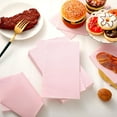 thumbnail image 2 of 100 Pcs Paper Disposable Napkins 2 Ply Dinner Guest Cocktail Napkins Hand Towels for Wedding Spring Birthday Party Bridal Anniversary Reception, 13 x 16 Inches (Light Pink), 2 of 14
