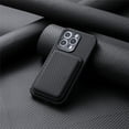 thumbnail image 5 of Estuche protector de TPU liviano y ultra delgado con soporte de tarjeta de billetera magnética fuerte con patrón de fibra para iP-14 Plus Zhivalor CPB-SSW921-1, 5 of 5