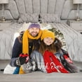 thumbnail image 3 of Personalized Blanket with Photo Text Custom Photo Blankets Customized Photos, Picture Blanket Gifts for Family and Friends on Christmas Wedding Mothers Day, Father Day Blankets, 3 of 5