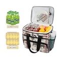 thumbnail image 2 of FORMRS Insulated Cooler Bag 24 Cans Capacity Soft Leakproof Lunch Box with Side Pockets, Beige Deer, 2 of 7