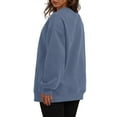 thumbnail image 5 of Harpily 50% Off Clear! Sweatshirts for WomenWomens Oversized Sweatshirts Crewneck Long Sleeve Tops Pullover Fall Fashion Clothes With Pocket Blue M, 5 of 7